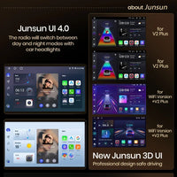 Autoradio Junsun sans fil CarPlay Android Auto pour Smart Fortwo 451 (2005-2015) - Systèmes intelligents pour voiture - RDS, Bluetooth, DSP - Format 2 DIN