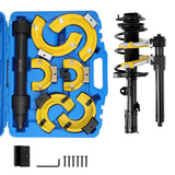 SucceBuy Compresseur de ressort de jambe de force Macpherson Kit de compresseur de ressort de jambe de force Interchangeable Extracteur de bobine de jambe de force Outil de retrait