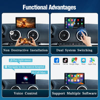 AUTOTOP – Module CarPlay sans fil pour Audi A3 8v Q2 8P 2012 – 2018, système MIB2 MIB, Kits de rénovation automatique Android, caméra inversée Airplay