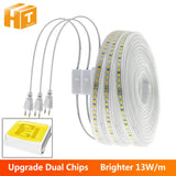 Nouvelle arrivée : Bande LED 220V 4040 Haute sécurité Haute luminosité 120 LED/m 13 W/m Étanche Flexible Lumière LED La meilleure bande LED.
