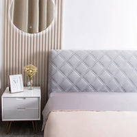 Housse de tête de lit matelassée en velours de haute qualité, tout compris, ultra luxueuse, douce et épaisse, matelassée en peluche courte.