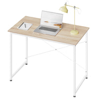 Bureau d'ordinateur WOLTU avec structure en métal, table de travail moderne et spacieuse pour la maison, le bureau ou la chambre. Idéal pour écrire, étudier ou jouer.
