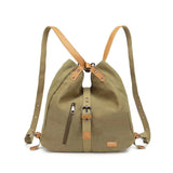 Sac à main KONO pour femme, sac à dos en toile, grand modèle, antivol, sac bandoulière multifonctionnel