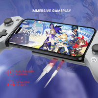 Manette de jeu Bluetooth GameSir G8 Galileo / G8 Plus pour téléphone portable, avec joystick à effet Hall, compatible Switch, téléphones Android et autres appareils.