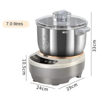 Pétrisseur électrique 5L 7L avec fonction fermentation 25-38°C/77-100°F