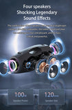 Haut-parleurs sans fil Zealot S78 100W, technologie DSP, lumière de rêve, haut-parleur de subwoofer portable extérieur, double appairage, 24000mAh.