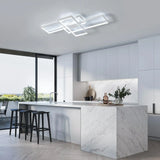Plafonnier LED, plafonnier de salon rectangulaire 54W, plafonnier blanc froid 6500K, grand plafonnier LED