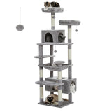 Grand arbre et tour pour chats d'intérieur, avec postes à gratter recouvertes de Sisal, hamac spacieux, perchoirs rembourrés et condos, jouets pour chats