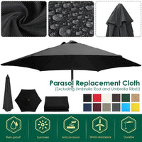 Parasol Patio parapluie remplaçable tissu plage auvent été extérieur jardin Protection Uv Parasol parapluie haut tissu 6/8 nervures