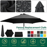 Parasol Patio parapluie remplaçable tissu plage auvent été extérieur jardin Protection Uv Parasol parapluie haut tissu 6/8 nervures