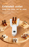 Sèche-chaussures à minuterie intelligente, sèche-chaussures télescopique réglable, désodorisant, séchage rapide