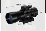 Lunette de visée à point rouge vert 3x44, viseur point rouge 2x40, optique tactique 3x42, compatible avec rail 11/20 mm, viseur 1x40 pour la chasse