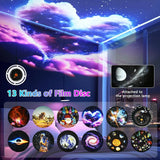 Projecteur de ciel étoilé de type planétarium, veilleuse galaxie rotative à 360° avec télécommande et minuterie, lampe d'ambiance pour chambre d'enfant