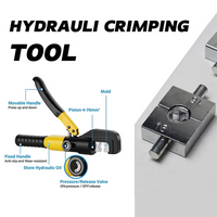Pince à sertir hydraulique 4-70 mm² YQK-70 Pression 8T Outils hydrauliques domestiques Pince hydraulique Bricolage Pince à sertir les cosses de câbles