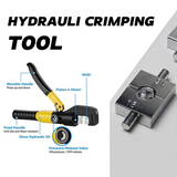 Pince à sertir hydraulique 4-70 mm² YQK-70 Pression 8T Outils hydrauliques domestiques Pince hydraulique Bricolage Pince à sertir les cosses de câbles