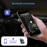 Junsun Scanner automatique mini ELM327 Bluetooth OBD2 adaptateur outil de Diagnostic de voiture outil de numérisation