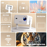 Magcubic – projecteur natif 1080P 650ANSI 8K Android14 L018, avec Correction automatique du Keystone, mise au point, Wifi6 BT5.4, film Portable pour l'extérieur