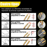 Pistolet de soudage en plastique pour réparation de pare-chocs de voiture, plastifieuse thermique, kit de réparation de pare-chocs, clou de réparation, soudeur multifonction, nouveau, 400 pièces