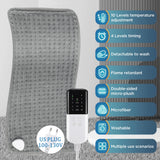 Tapis de massage chauffant pour les pieds, thérapie infrarouge, massage du dos et de la nuque, couverture électrique, coussin thermique en pierre de jade naturelle pour soulager la douleur
