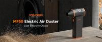 Souffleur d'air électrique WOLFBOX MF50 - Puissance maximale de 110 000 tr/min, moteur sans balais rechargeable à 3 vitesses pour voiture, PC, maison et extérieur