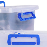 Boîte de rangement avec couvercle, boîte de rangement empilable, coffre de rangement, conteneur de rangement à roulettes, organisateur de placard pour la maison