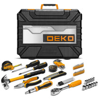 DEKO-Kit d'outils de réparation automobile, ensemble d'instruments mixtes, avec boîte à outils en plastique, mallette de rangement, 228 pièces