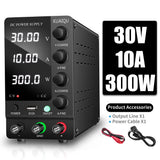 KUAIQU Adjustable Switching DC Power Supply 30V 10A 6A Lab Bench Power Supply 60V 5A 120V 3A Output Preset Current 20A 30A 60A