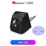 Caméra de recul Junsun pour voiture, résolution AHD 720p, étanche, grand angle 140°, pour autoradio.