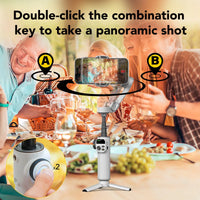 AOCHUAN – stabilisateur de cardan intelligent X2 à 3 axes, pour iPhone et Smartphone Android, avec pôle d'extension intégré, affichage LED