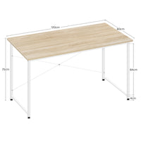 Bureau d'ordinateur WOLTU avec structure en métal, table de travail moderne et spacieuse pour la maison, le bureau ou la chambre. Idéal pour écrire, étudier ou jouer.