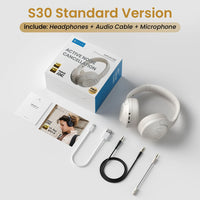 HAYLOU S30 casque sans fil Bluetooth 5.4 43dB casques antibruit adaptatifs 40mm pilote dynamique 80H écouteurs de lecture