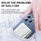 Batterie externe magnétique portable 10 000 mAh 15 W, chargeur rapide sans fil universel Apple/Android avec câble intégré.