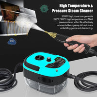 Nettoyeur à vapeur portatif haute pression et température 2500W, climatiseur domestique Commercial, hotte de cuisine, lave-linge à Jet de voiture 220V
