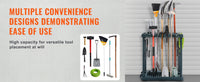 SucceBuy 10 fentes organisateur d'outils de jardin de cour outil à Long manche/frenouille/tour de chambre support de support de rangement pour l'organisation du Garage