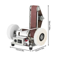 775 moteur Mini ponceuse à bande électrique meuleuse d'établi 304 en acier inoxydable polisseuse de table ponceuse vitesse réglable