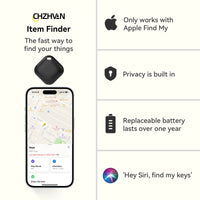 Traqueur intelligent pour trouver mon application portefeuille/vélo, dispositif de rappel Anti-perte, localisateur évalué MFI, traceur Bluetooth intelligent