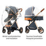 Poussette bébé 3 en 1 poussette légère pour nouveau-nés voyage pliable bébé voitures infantile poussette landau siège auto bébé