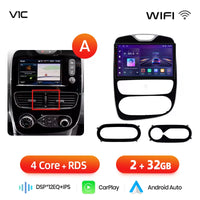 Autoradio Junsun CarPlay Android Auto pour Renault Clio 4 ZOE 2012-2017, système GPS intelligent, stéréo multimédia