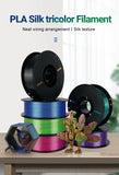 KEEPANG – Filament d'imprimante 3D PLA en soie, 5KG, Filaments de couleurs simples/doubles/Triples, 2.2LBS, 1KG/rouleau, 1.75mm ± 0.02MM, matériau d'impression 3D