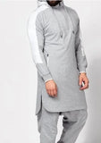 Caftan à capuche pour homme musulman, patchwork, vêtements islamiques, manches longues, style Dubaï, Arabie Saoudite, chemise grande taille 3XL 4XL