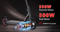 SUNNIGOO N7PRO 350W adulte Scooter électrique avec APP 36V 10.4Ah Escooter 30 km/h Kick Scooter léger longue portée 30km Scooter