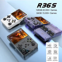 Console de jeux vidéo portable R36S/R36H, système Linux, écran IPS 3,5 pouces, lecteur vidéo rétro de poche, cadeau idéal pour Noël