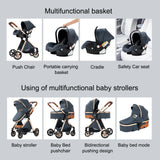 Poussette bébé 3 en 1 poussette légère pour nouveau-nés voyage pliable bébé voitures infantile poussette landau siège auto bébé