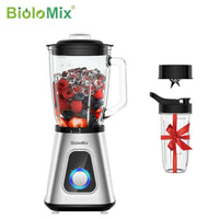 Mélangeur de smoothie BioloMix 1300 W avec pot en verre de 1,5 L, mélangeurs personnels combinés pour boissons aux fruits surgelés, sauces