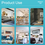Ventilateur de plafond encastré avec éclairage et télécommande, ventilateur de plafond moderne à intensité variable pour salon et salle à manger