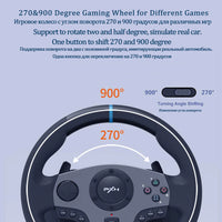 Volant de jeu PXN V9 Gen2/V9 270 ° /900 °   Simulateur de course pour PS4,PS3, PC Windows 7/8/10/11,Xbox One,Xbox Series X/S
