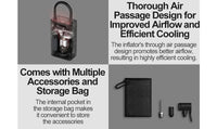 Xiaomi Mijia Compresseur à Air Portatif 2/2D, Gonfleur Pneus Voiture 150PSI (10.5 Bars) avec Lumière LED, 3 Embouts de Gonflage, Electrique Pompe pour Vélo, Moto, Balle