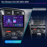 Junsun Wireless CarPlay Android Auto Car Radio For Citroen C4 2 B7 2013 - 2016 GPS Multimedia 2 din