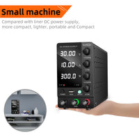 KUAIQU Adjustable Switching DC Power Supply 30V 10A 6A Lab Bench Power Supply 60V 5A 120V 3A Output Preset Current 20A 30A 60A