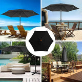 Parasol Patio parapluie remplaçable tissu plage auvent été extérieur jardin Protection Uv Parasol parapluie haut tissu 6/8 nervures